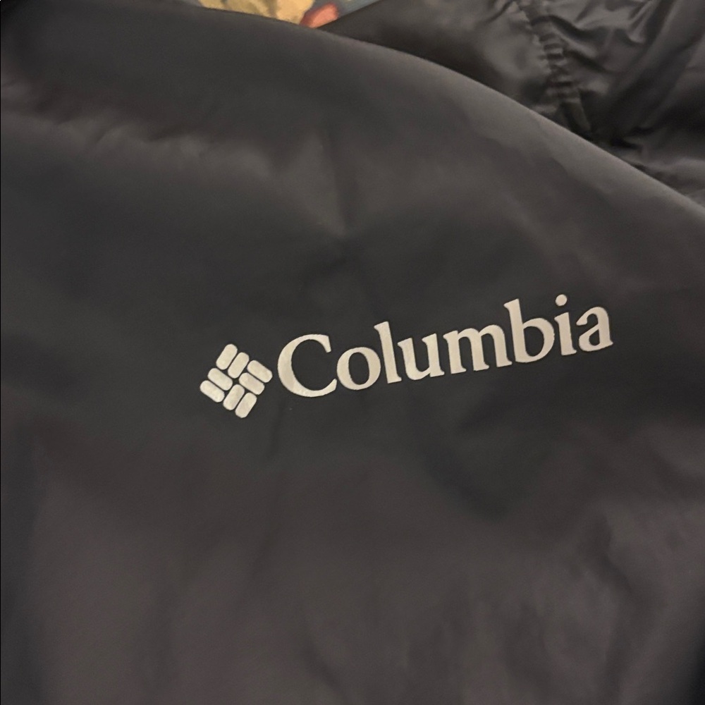 Mens Columbia Black Windbreaker Jacket Large - Picture 3 of 3
